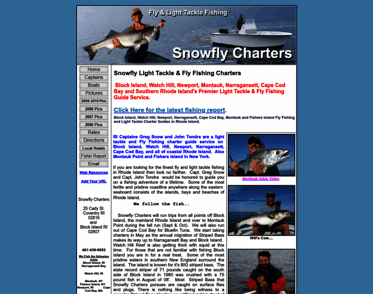 Snowflycharters.com thumbnail