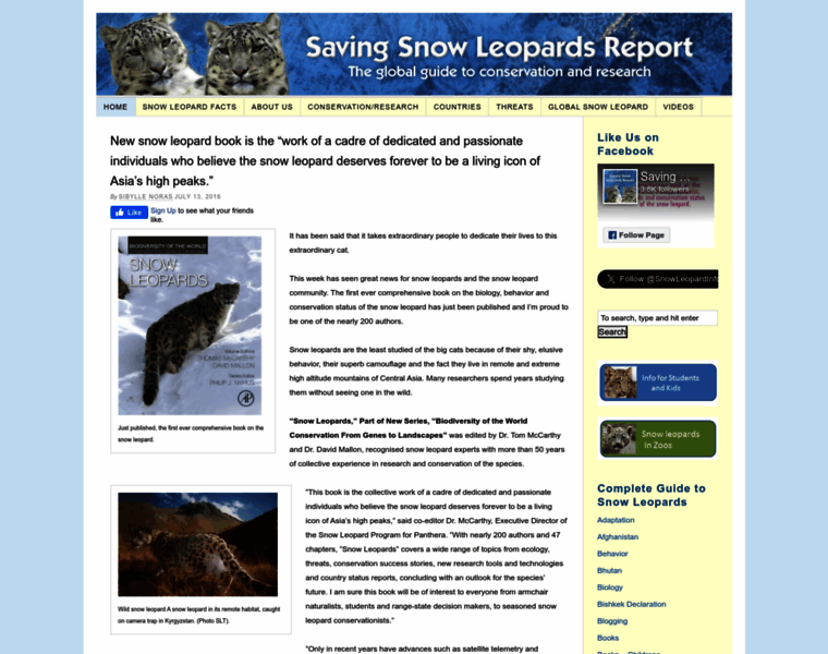 Snowleopardblog.com thumbnail