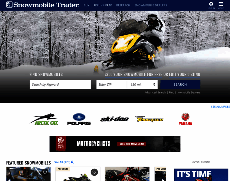 Snowmobiletraderonline.com thumbnail
