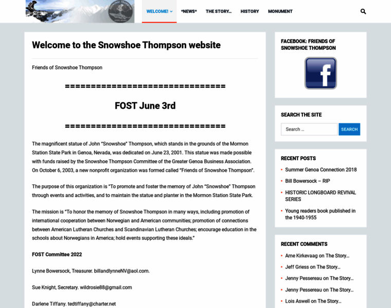 Snowshoethompson.org thumbnail