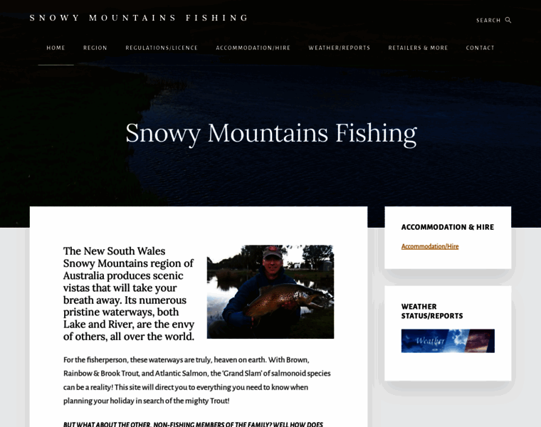 Snowymountainsfishing.com.au thumbnail