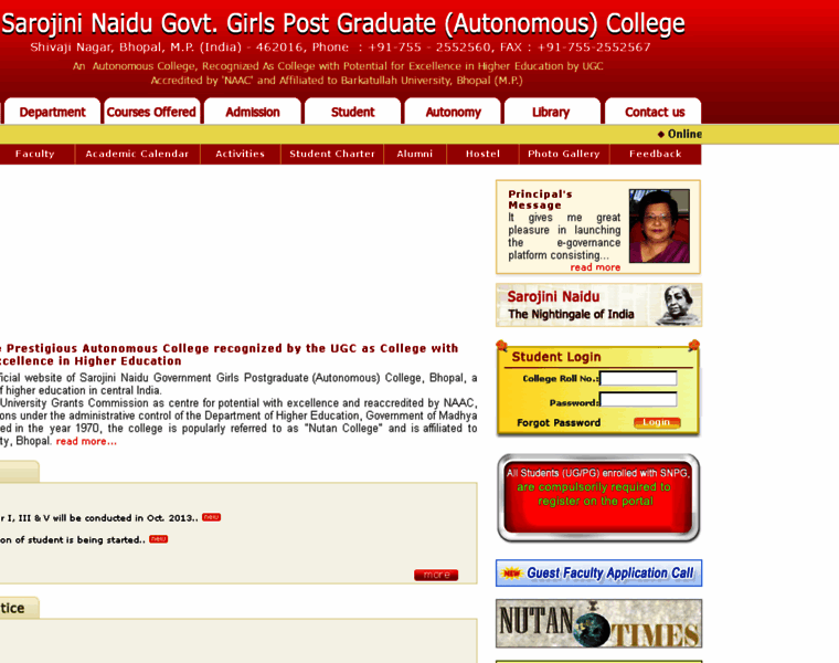 Snpgcollege.ac.in thumbnail