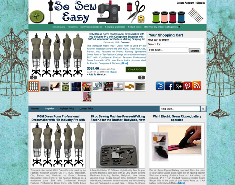 So-sew-easy-store.com thumbnail