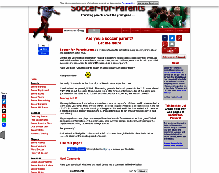 Soccer-for-parents.com thumbnail