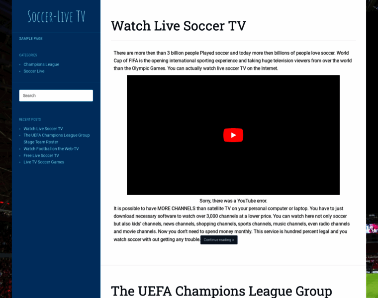 Soccer-live.tv thumbnail