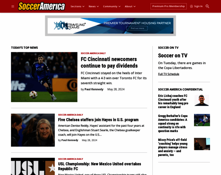 Socceramerica.com thumbnail