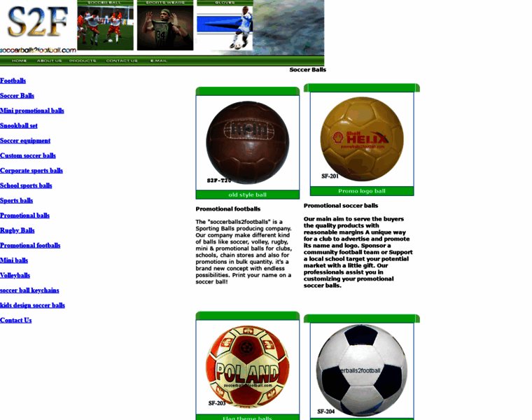 Soccerballs2football.com thumbnail