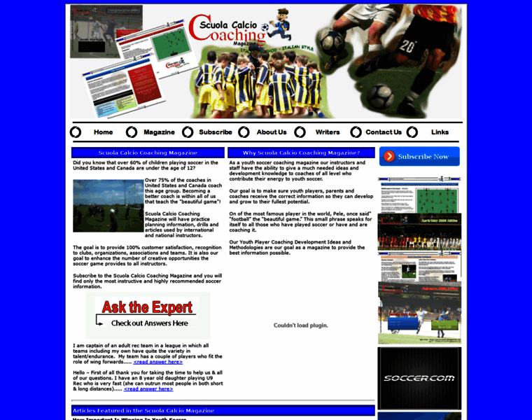 Soccercoachingmagazine.com thumbnail