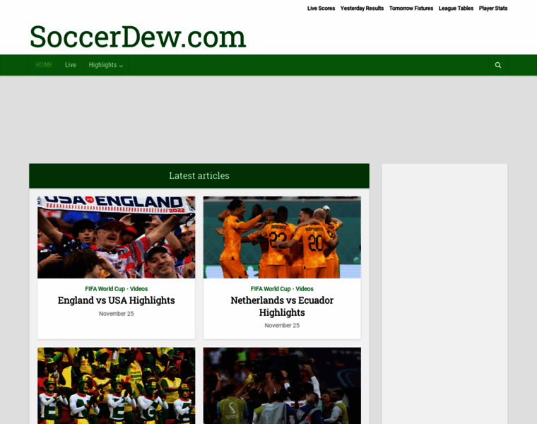 Soccerdew.com thumbnail
