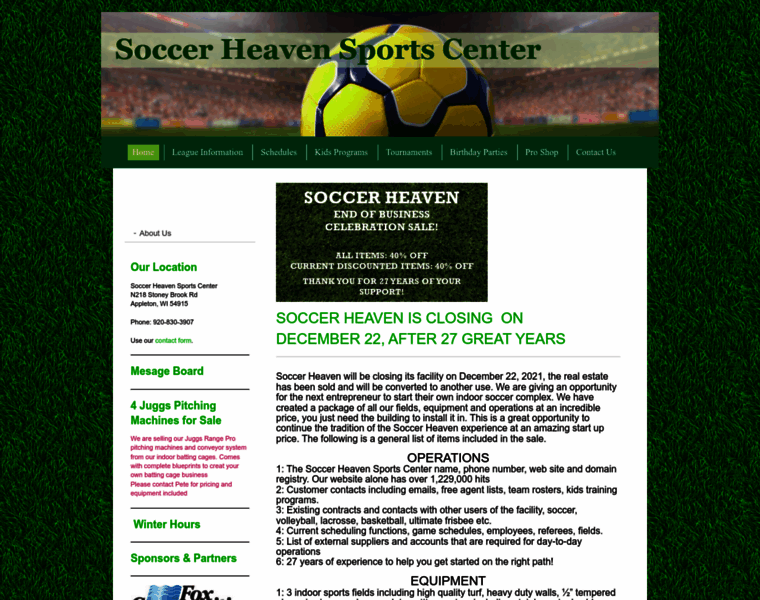 Soccerheavensports.com thumbnail