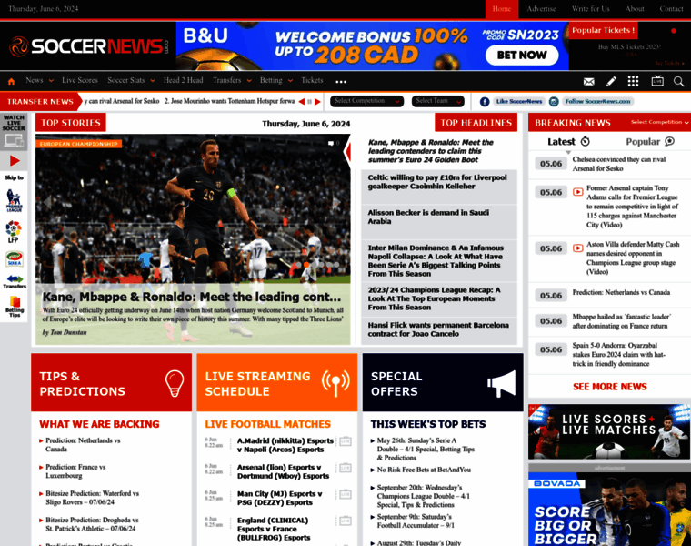 Soccernews.com thumbnail