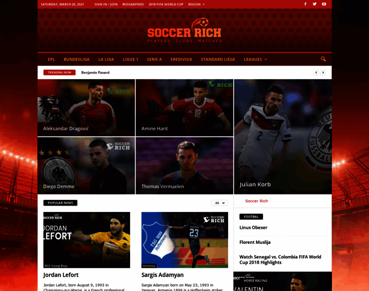 Soccerrich.com thumbnail