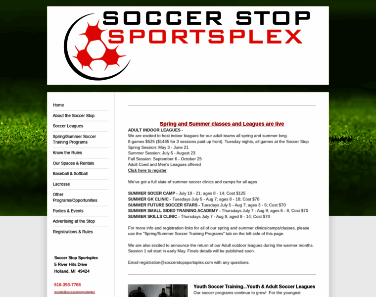 Soccerstopsportsplex.com thumbnail