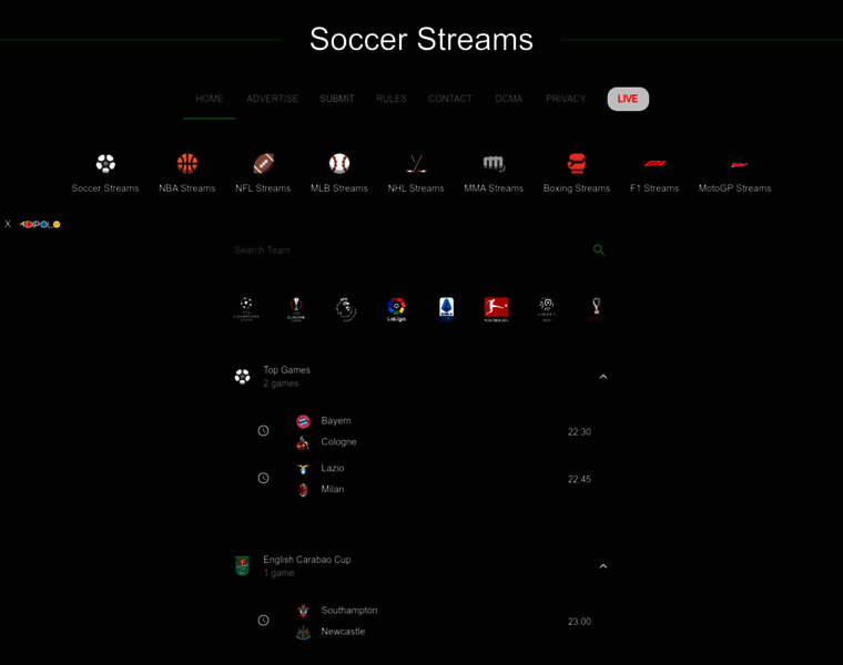 Soccerstreams-100.tv thumbnail
