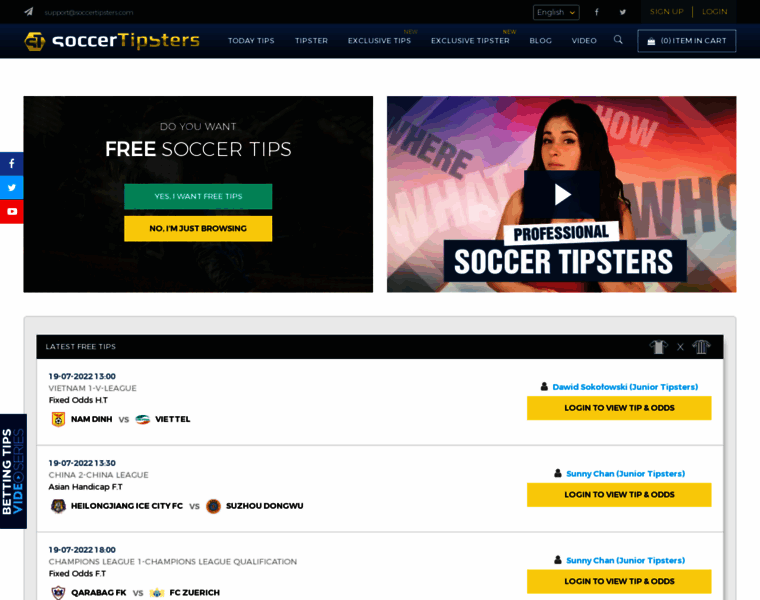 Soccertipsters.com thumbnail