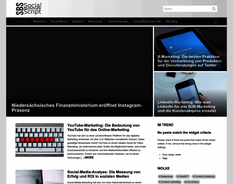Social-bookmark-script.de thumbnail