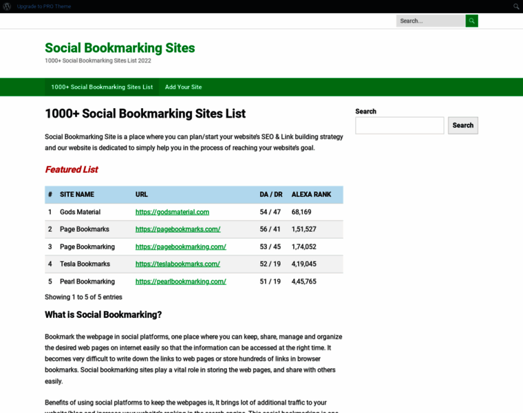 Social-bookmarking-sites.com thumbnail