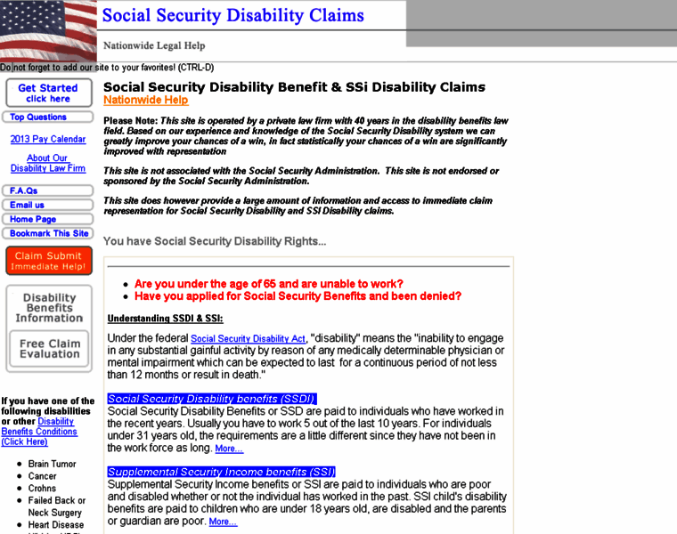 Social-security-disability-claims.org thumbnail