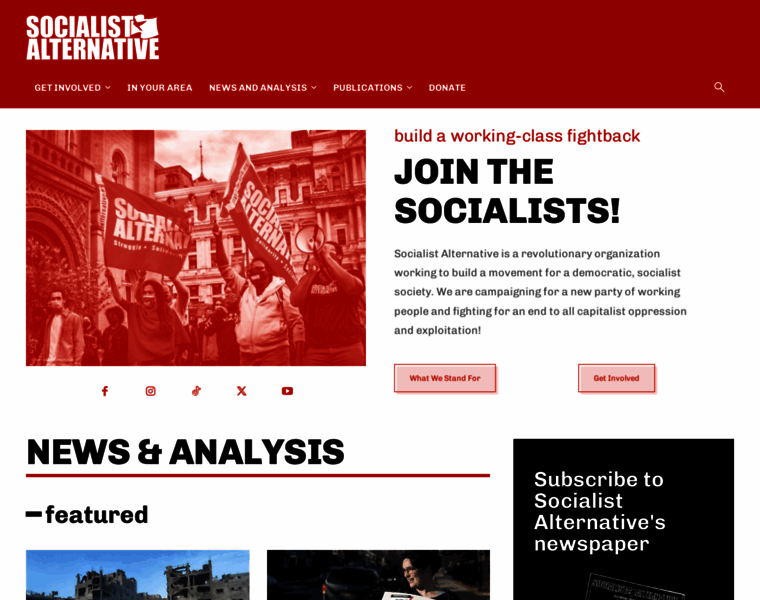 Socialistalternative.org thumbnail
