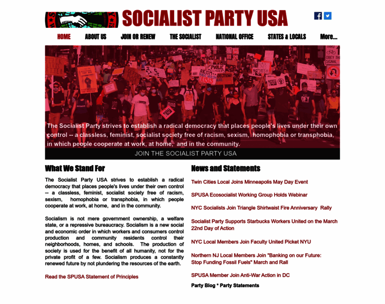 Socialistparty-usa.org thumbnail
