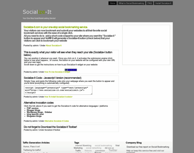 Socialize-it.com thumbnail