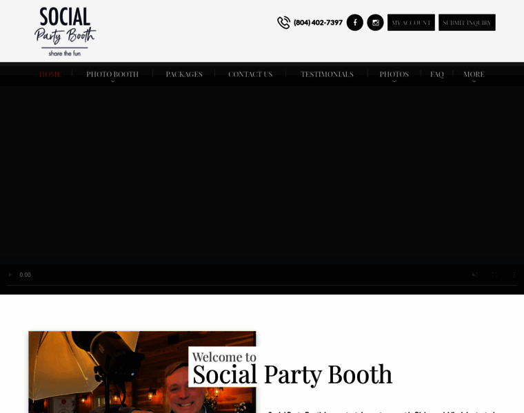 Socialpartybooth.com thumbnail