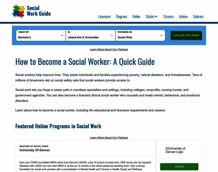 Socialworkguide.org thumbnail