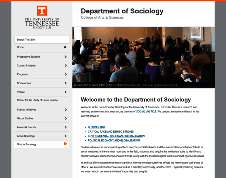 Sociology.utk.edu thumbnail