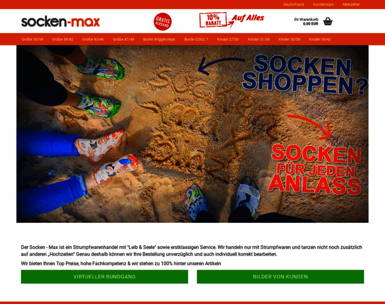 Socken-max.de thumbnail