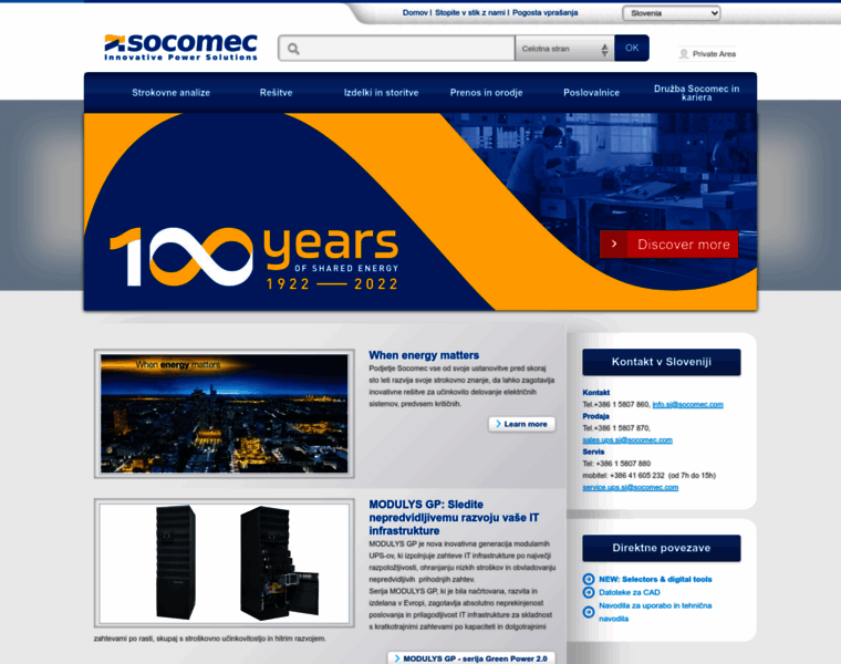 Socomec.si thumbnail