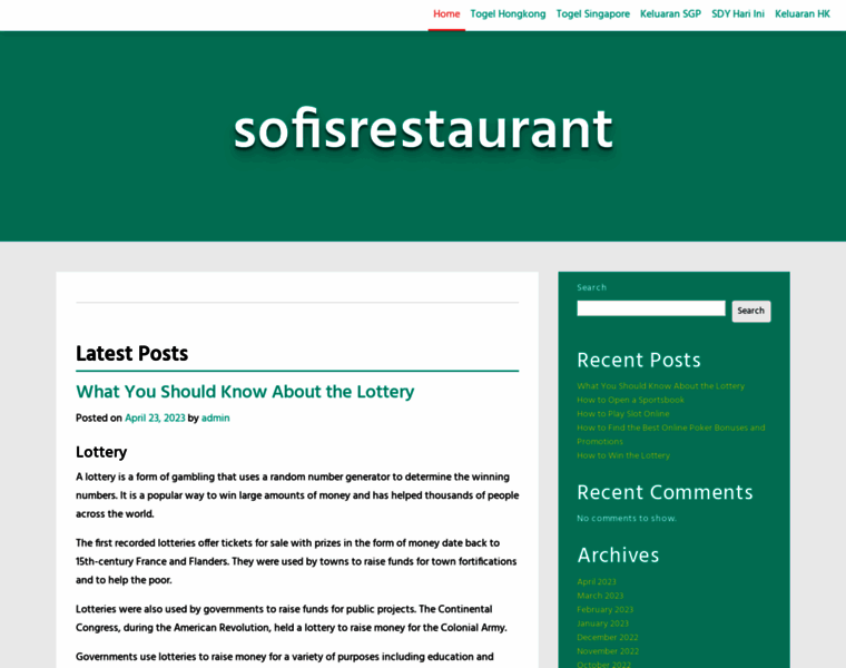 Sofisrestaurant.com thumbnail