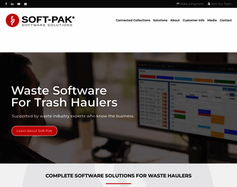 soft-pak.com at WI. Waste Management Software | Waste Billing Software
