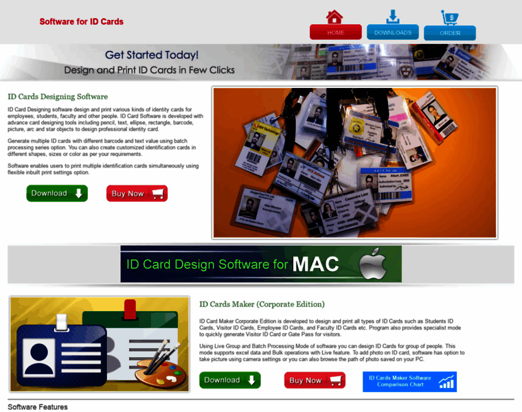Softwareforidcards.com thumbnail