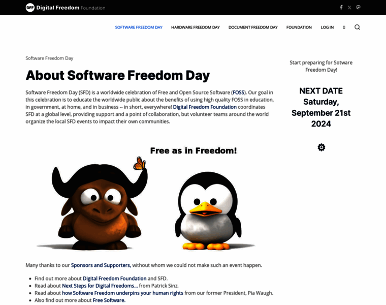 Softwarefreedomday.org thumbnail
