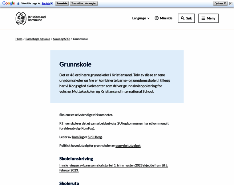 Sogneskoler.no thumbnail