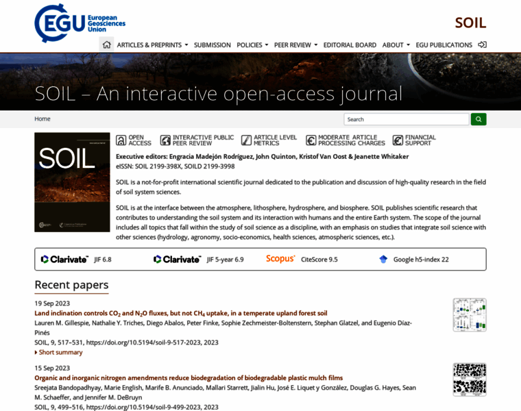 Soil-journal.net thumbnail