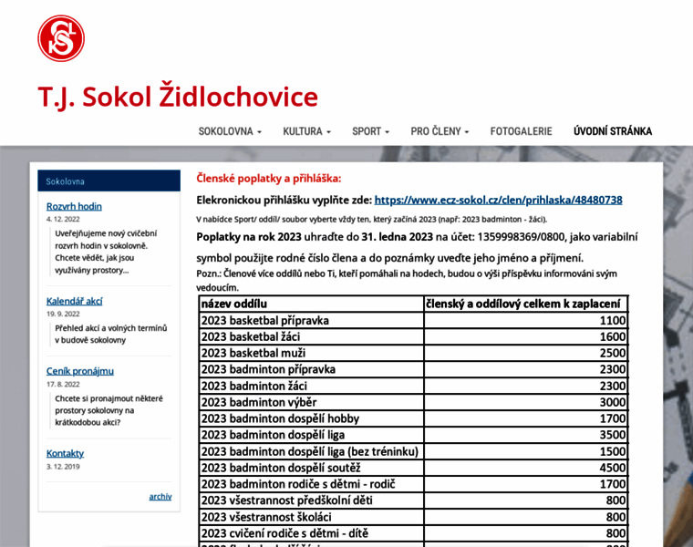 Sokol-zidlochovice.cz thumbnail