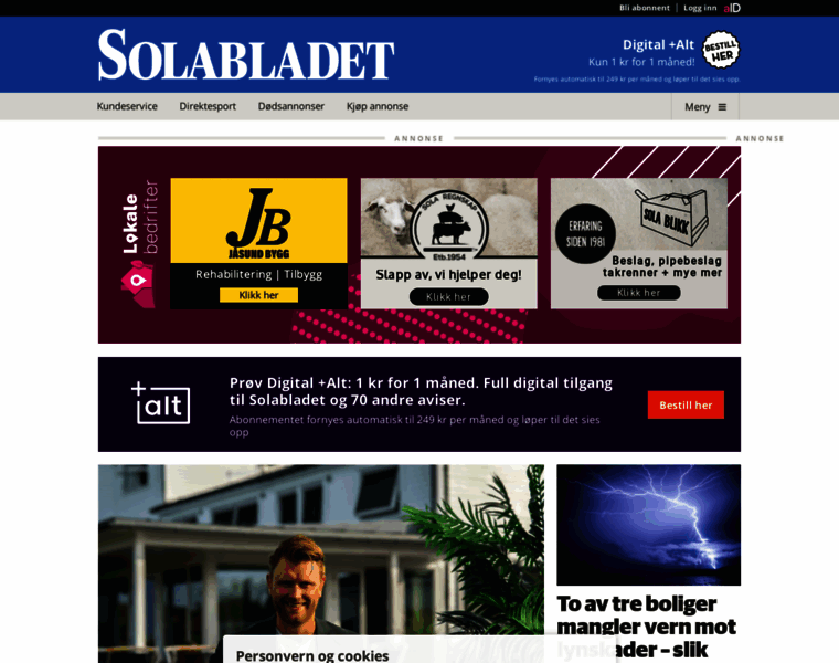 Solabladet.no thumbnail