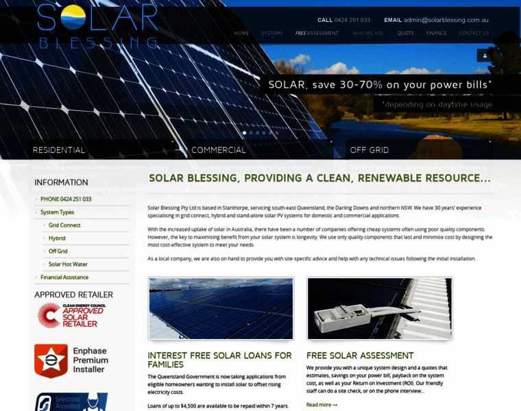 Solarblessing.com.au thumbnail
