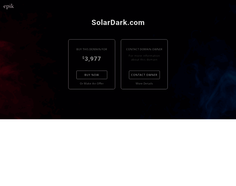 Solardark.com thumbnail