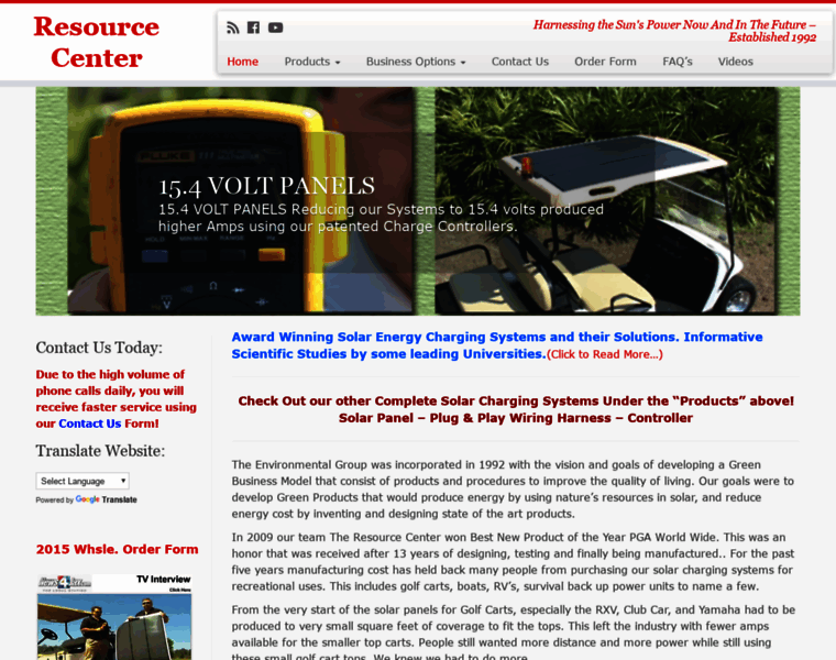Solarenergygolfcarts.com thumbnail