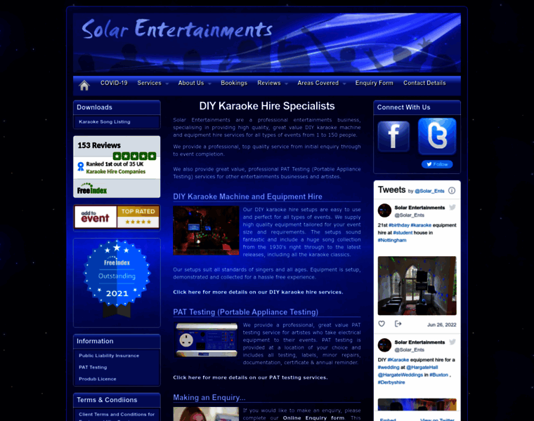 Solarentertainments.co.uk thumbnail