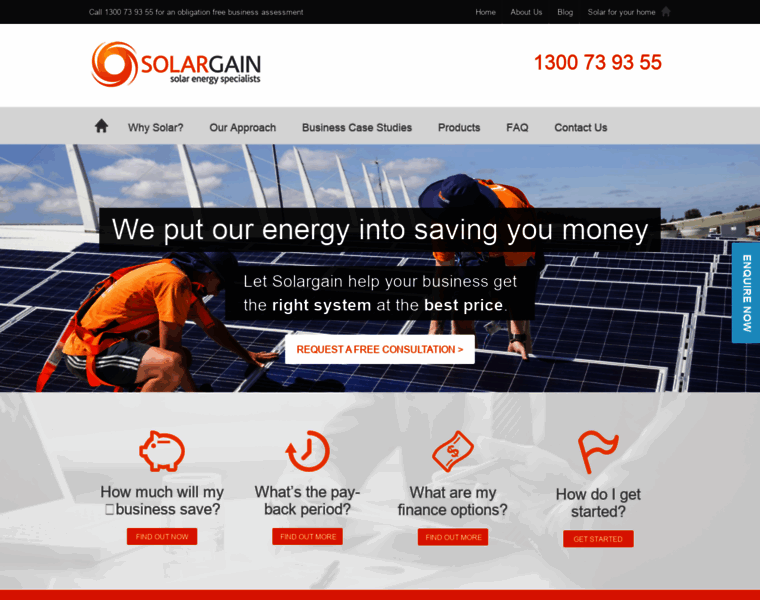 Solargaincommercial.com.au thumbnail