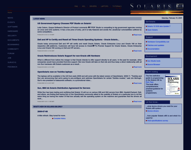 Solaris-x86.org thumbnail
