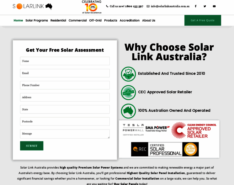 Solarlinkaustralia.com.au thumbnail