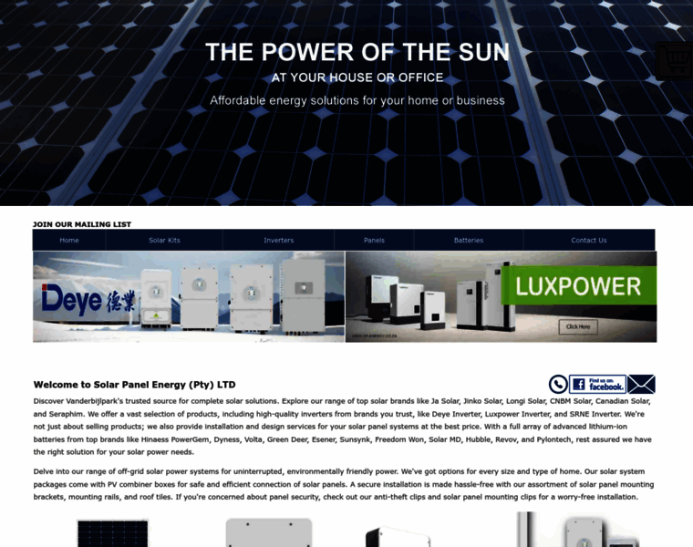 Solarpanelenergy.co.za thumbnail
