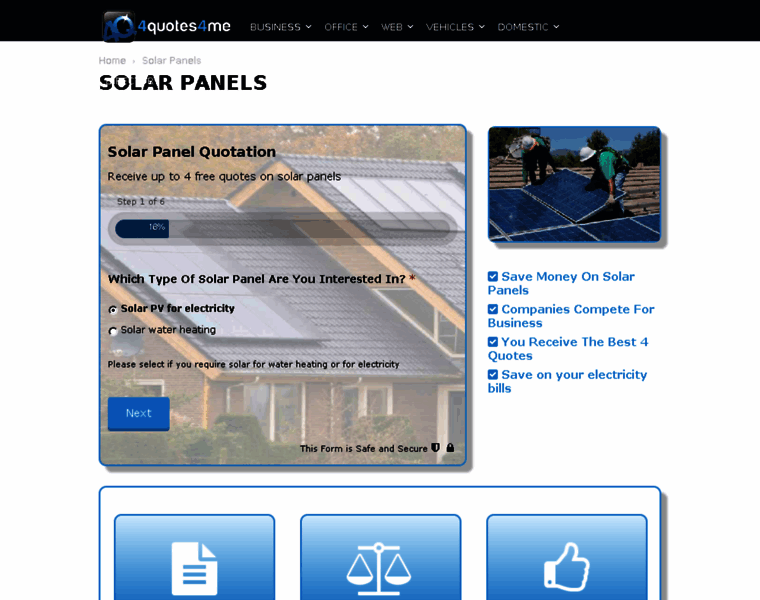 Solarpanelquotesonline.co.uk thumbnail