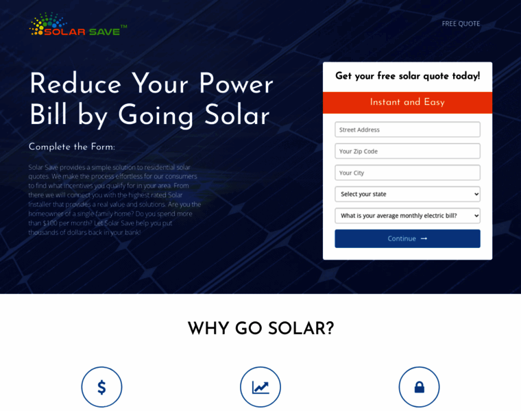 Solarsave.com thumbnail