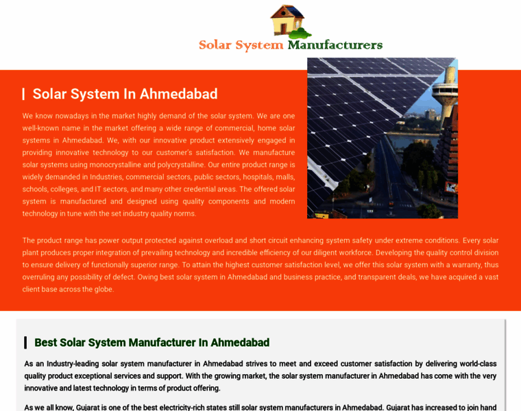 Solarsystemmanufacturers.com thumbnail