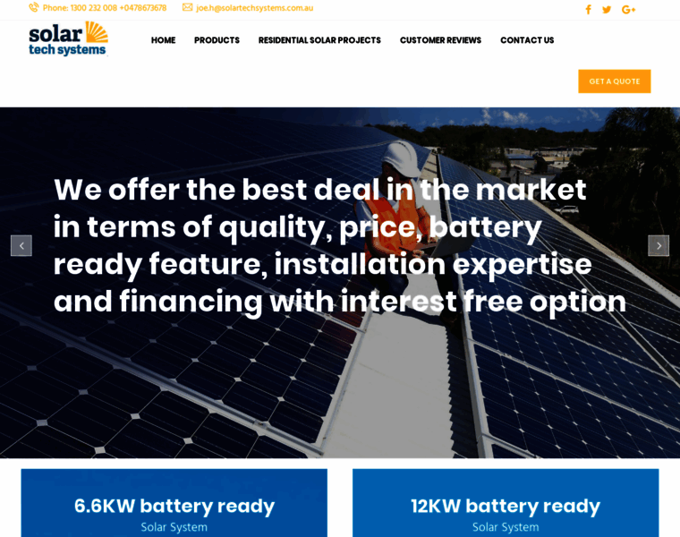 Solartechsystems.com.au thumbnail